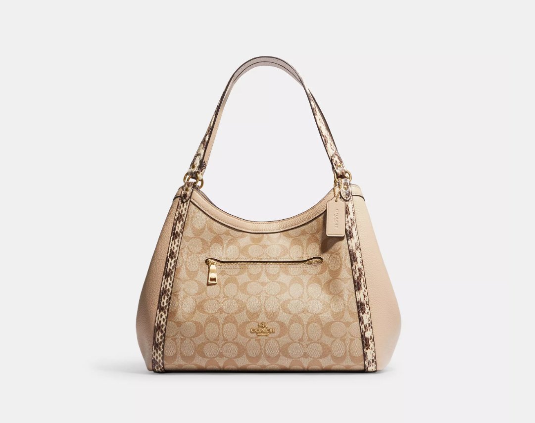 Brand New COACH Kristy Shoulder Bag In Colorblock Signature Canvas Luxury Cheaper LLC