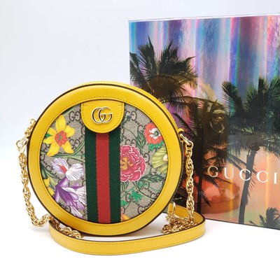 Gucci Ophidia Flora Round Shoulder Bag - Luxury Cheaper