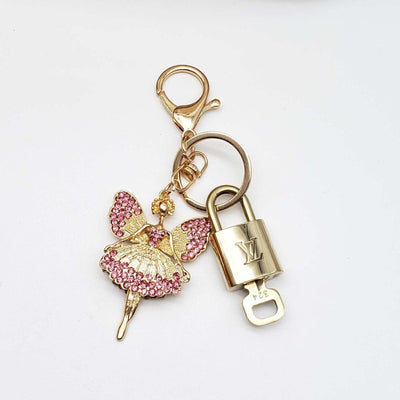 100% Auth Louis Vuitton Lock & Key with unbranded Bagcharm, Keycharm, Keychain - Luxury Cheaper LLC