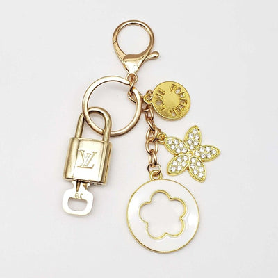 100% Auth Louis Vuitton Lock & Key with unbranded Bagcharm, Keycharm, Keychain - Luxury Cheaper LLC