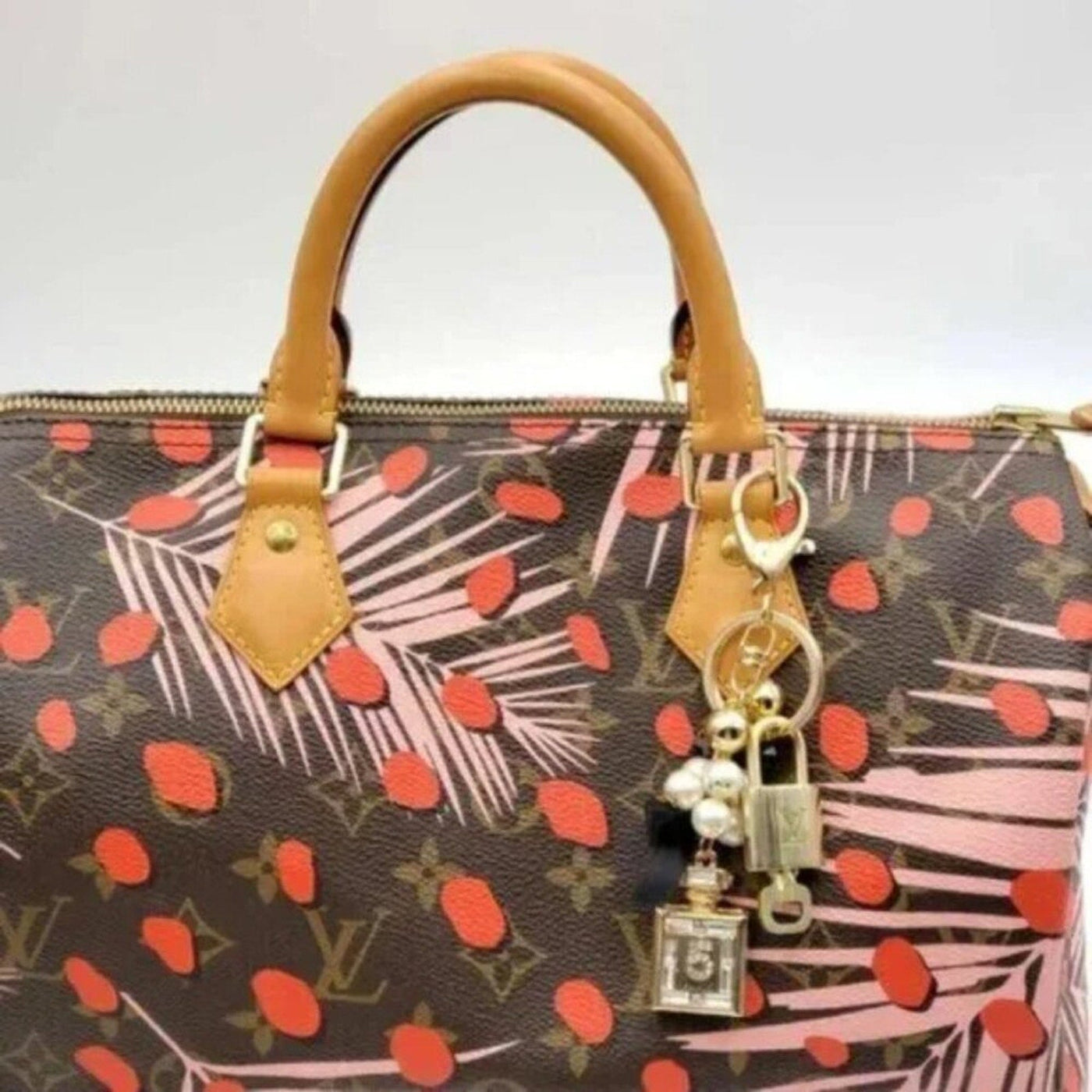 100% Auth Louis Vuitton Lock & Key with unbranded Bagcharm, Keycharm, Keychain - Luxury Cheaper LLC