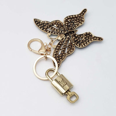 100% Auth Louis Vuitton Lock & Key with unbranded Bagcharm, Keycharm, Keychain - Luxury Cheaper LLC