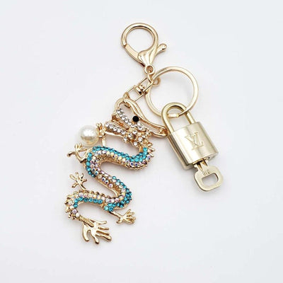 \100% Auth Louis Vuitton Lock & Key with unbranded Bagcharm, Keycharm, Keychain - Luxury Cheaper LLC