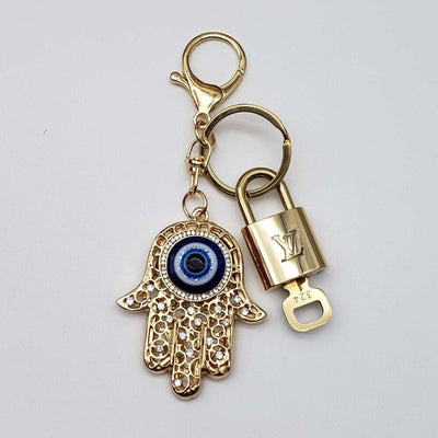 100% Auth Louis Vuitton Lock & Key with unbranded Bagcharm, Keycharm, Keychain - Luxury Cheaper LLC