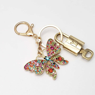 100% Auth Louis Vuitton Lock & Key with unbranded Bagcharm, Keycharm, Keychain - Luxury Cheaper LLC