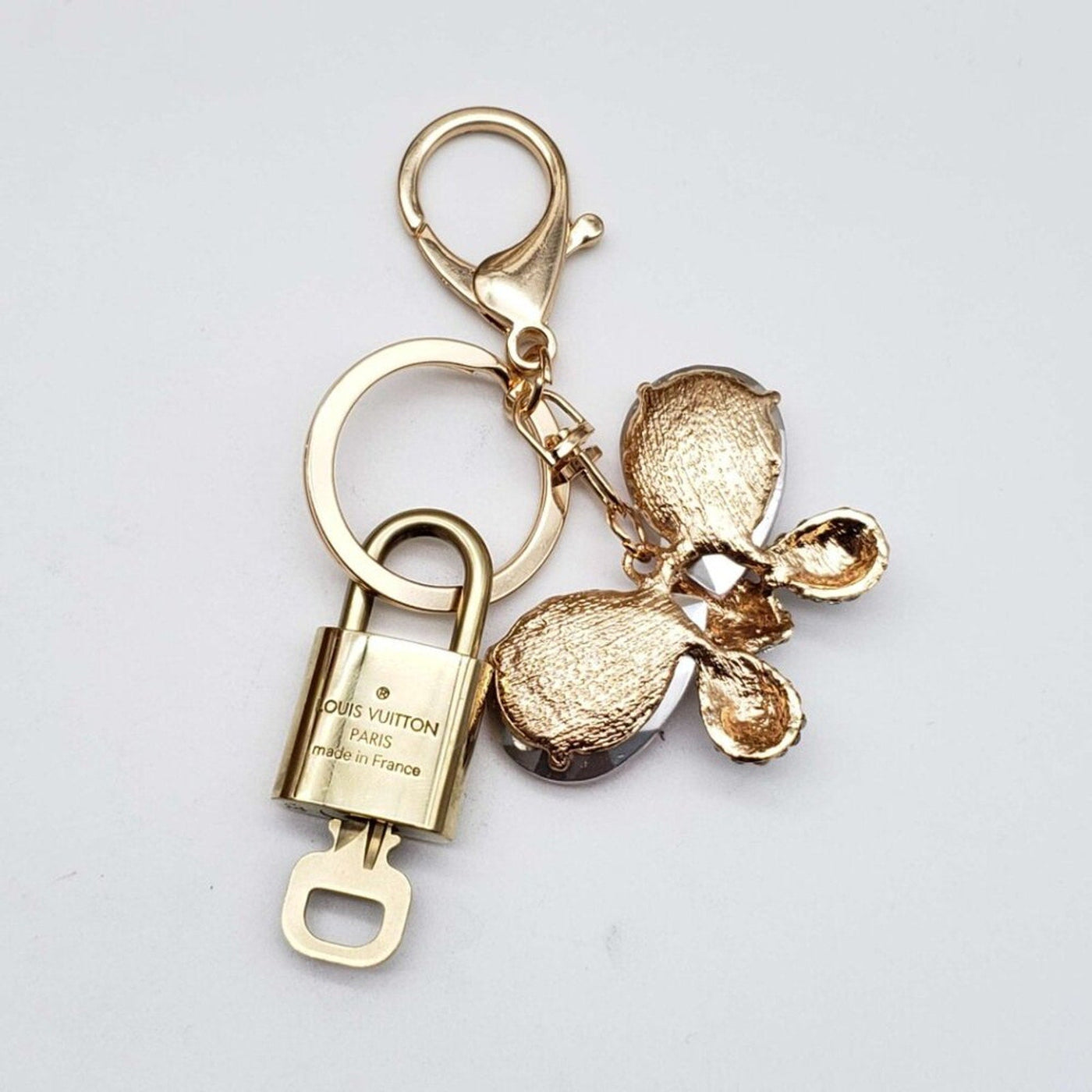 100% Auth Louis Vuitton Lock & Key with unbranded Bagcharm, Keycharm, Keychain - Luxury Cheaper LLC