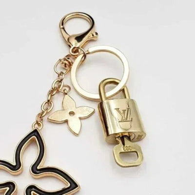 100% Auth Louis Vuitton Lock & Key with unbranded Bagcharm, Keycharm, Keychain - Luxury Cheaper LLC