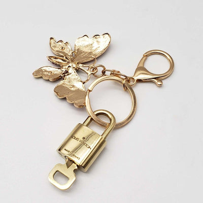 100% Auth Louis Vuitton Lock & Key with unbranded Bagcharm, Keycharm, Keychain - Luxury Cheaper LLC