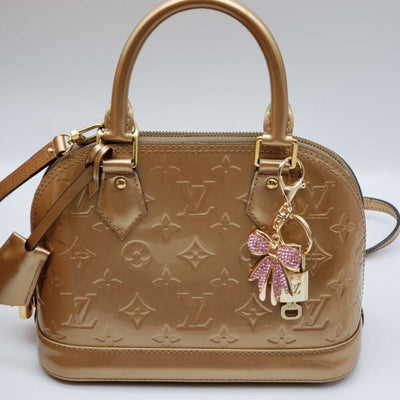 100% Auth Louis Vuitton Lock & Key with unbranded Bagcharm, Keycharm, Keychain - Luxury Cheaper LLC