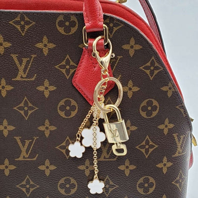 100% Auth Louis Vuitton Lock & Key with unbranded Bagcharm, Keycharm, Keychain - Luxury Cheaper LLC