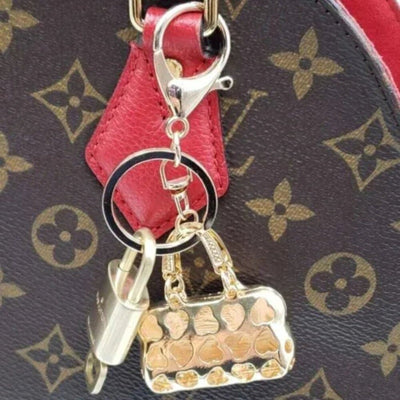 100% Auth Louis Vuitton Lock & Key with unbranded Bagcharm, Keycharm, Keychain - Luxury Cheaper LLC