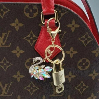 100% Auth Louis Vuitton Lock & Key with unbranded Bagcharm, Keycharm, Keychain - Luxury Cheaper LLC