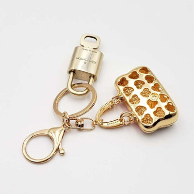 100% Auth Louis Vuitton Lock & Key with unbranded Bagcharm, Keycharm, Keychain - Luxury Cheaper LLC