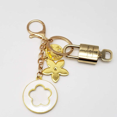 100% Auth Louis Vuitton Lock & Key with unbranded Bagcharm, Keycharm, Keychain - Luxury Cheaper LLC