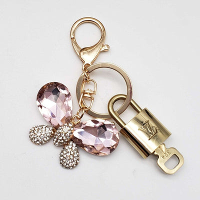 100% Auth Louis Vuitton Lock & Key with unbranded Bagcharm, Keycharm, Keychain - Luxury Cheaper LLC