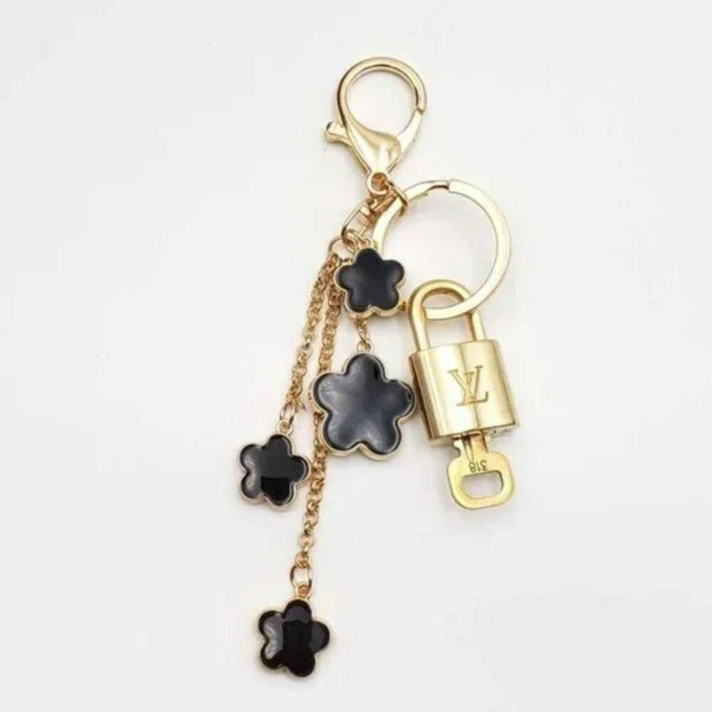 100% Auth Louis Vuitton Lock & Key with unbranded Bagcharm, Keycharm, Keychain - Luxury Cheaper LLC