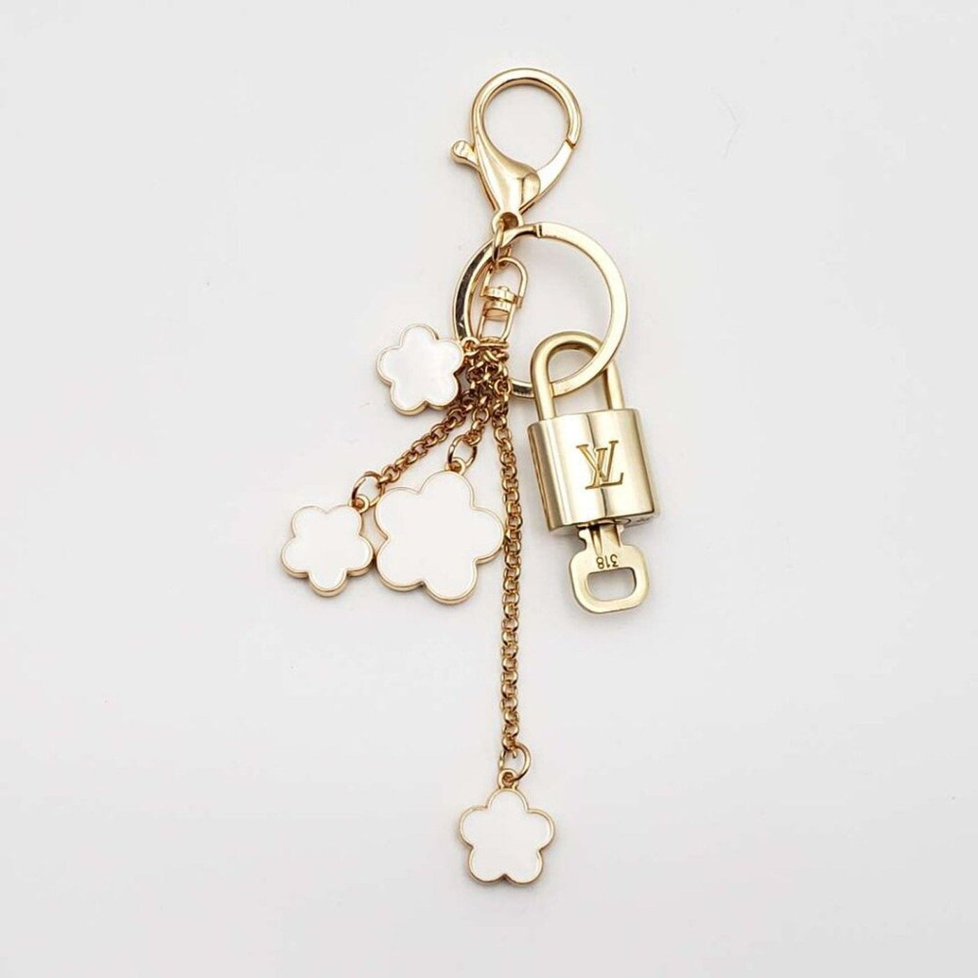 100% Auth Louis Vuitton Lock & Key with unbranded Bagcharm, Keycharm, Keychain - Luxury Cheaper LLC