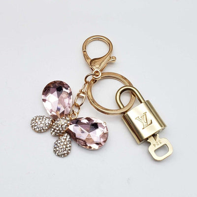 100% Auth Louis Vuitton Lock & Key with unbranded Bagcharm, Keycharm, Keychain - Luxury Cheaper LLC