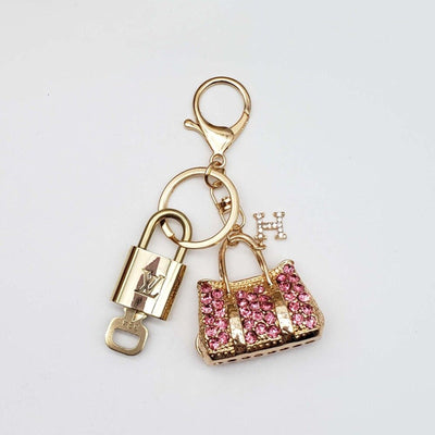 100% Auth Louis Vuitton Lock & Key with unbranded Bagcharm, Keycharm, Keychain - Luxury Cheaper LLC