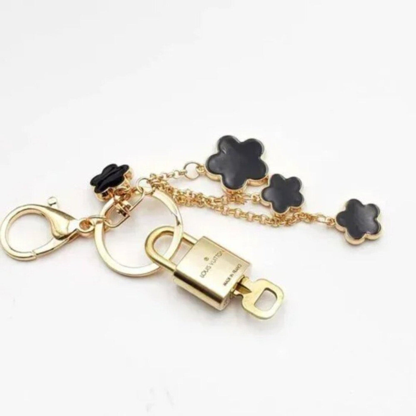 100% Auth Louis Vuitton Lock & Key with unbranded Bagcharm, Keycharm, Keychain - Luxury Cheaper LLC