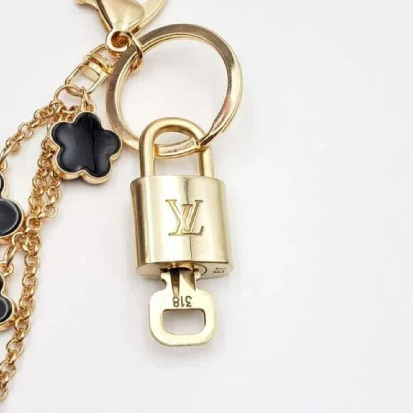 100% Auth Louis Vuitton Lock & Key with unbranded Bagcharm, Keycharm, Keychain - Luxury Cheaper LLC