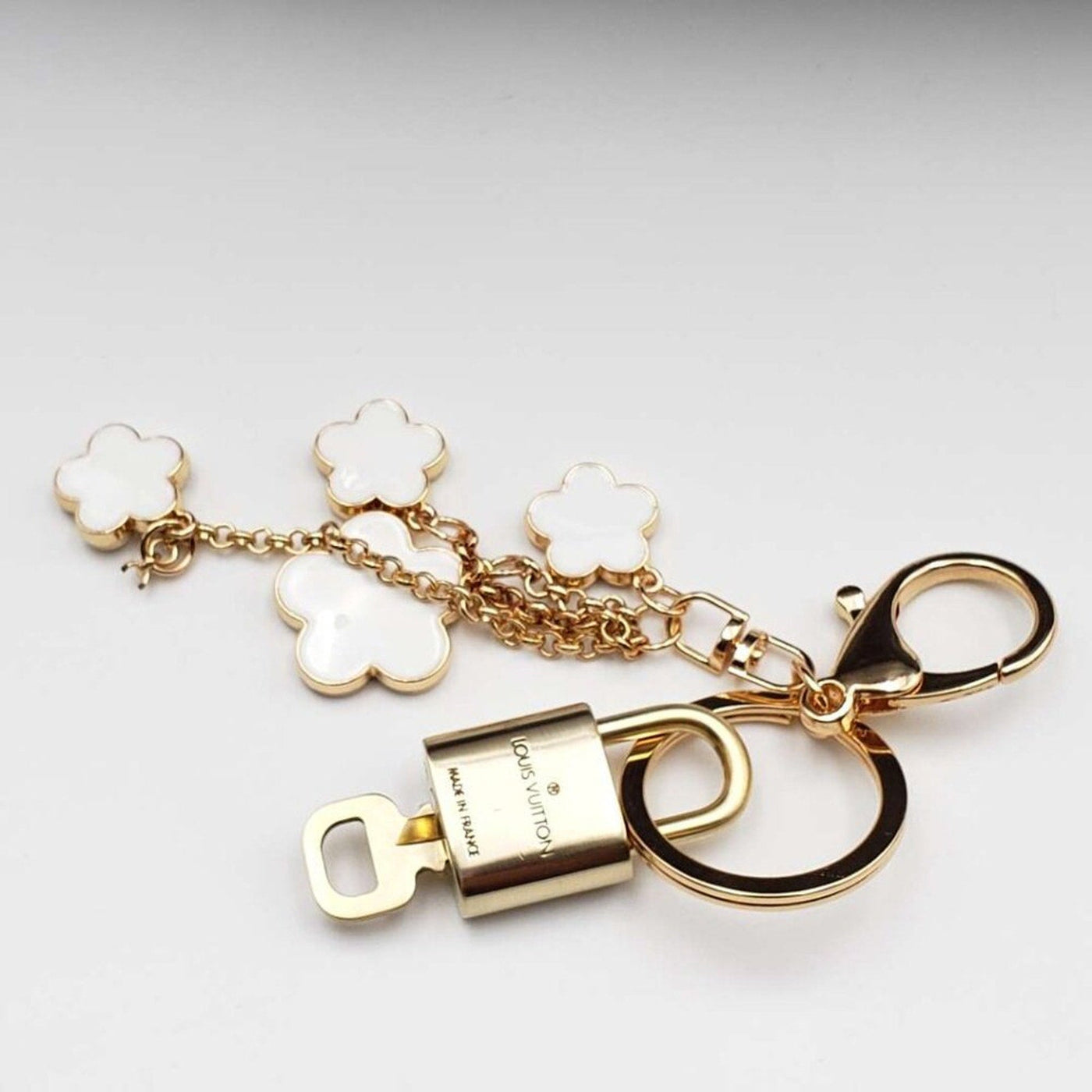 100% Auth Louis Vuitton Lock & Key with unbranded Bagcharm, Keycharm, Keychain - Luxury Cheaper LLC