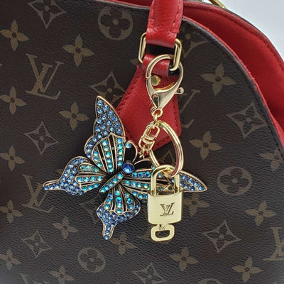 100% Auth Louis Vuitton Lock & Key with unbranded Bagcharm, Keycharm, Keychain - Luxury Cheaper LLC