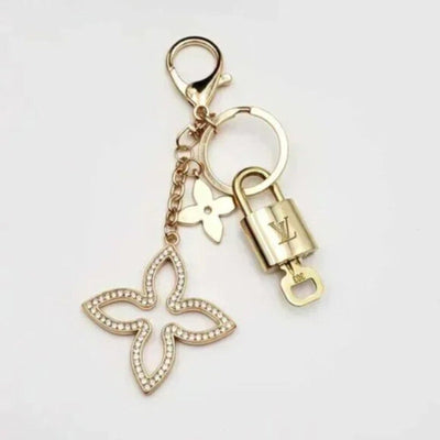 100% Auth Louis Vuitton Lock & Key with unbranded Bagcharm, Keycharm, Keychain - Luxury Cheaper LLC