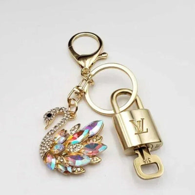 100% Auth Louis Vuitton Lock & Key with unbranded Bagcharm, Keycharm, Keychain - Luxury Cheaper LLC