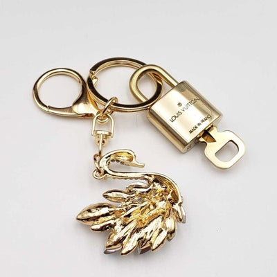 100% Auth Louis Vuitton Lock & Key with unbranded Bagcharm, Keycharm, Keychain - Luxury Cheaper LLC