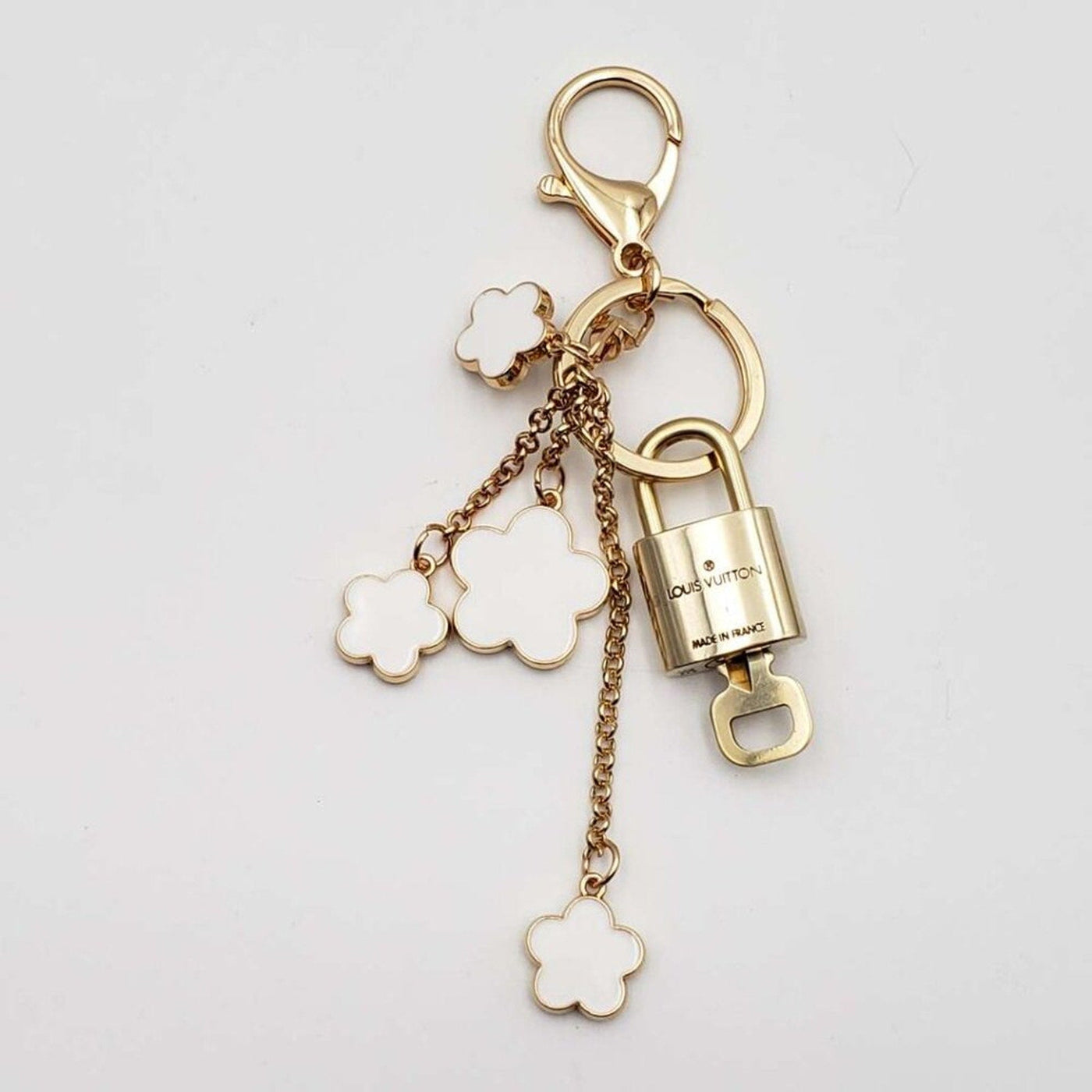 100% Auth Louis Vuitton Lock & Key with unbranded Bagcharm, Keycharm, Keychain - Luxury Cheaper LLC