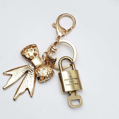 100% Auth Louis Vuitton Lock & Key with unbranded Bagcharm, Keycharm, Keychain - Luxury Cheaper LLC