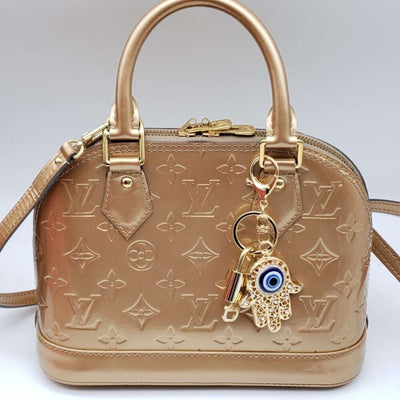 100% Auth Louis Vuitton Lock & Key with unbranded Bagcharm, Keycharm, Keychain - Luxury Cheaper LLC