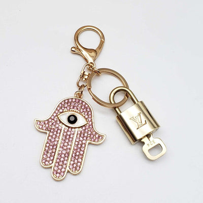 100% Auth Louis Vuitton Lock & Key with unbranded Bagcharm, Keycharm, Keychain - Luxury Cheaper LLC