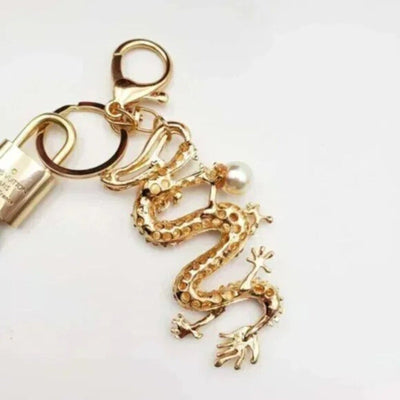 100% Auth Louis Vuitton Lock & Key with unbranded Bagcharm, Keycharm, Keychain - Luxury Cheaper LLC