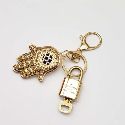 100% Auth Louis Vuitton Lock & Key with unbranded Bagcharm, Keycharm, Keychain - Luxury Cheaper LLC