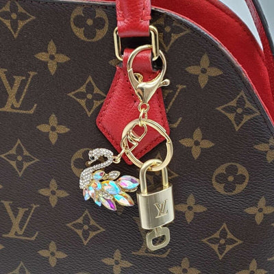 100% Auth Louis Vuitton Lock & Key with unbranded Bagcharm, Keycharm, Keychain - Luxury Cheaper LLC