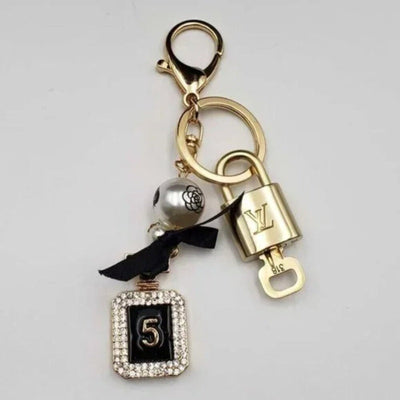 100% Auth Louis Vuitton Lock & Key with unbranded Bagcharm, Keycharm, Keychain - Luxury Cheaper LLC