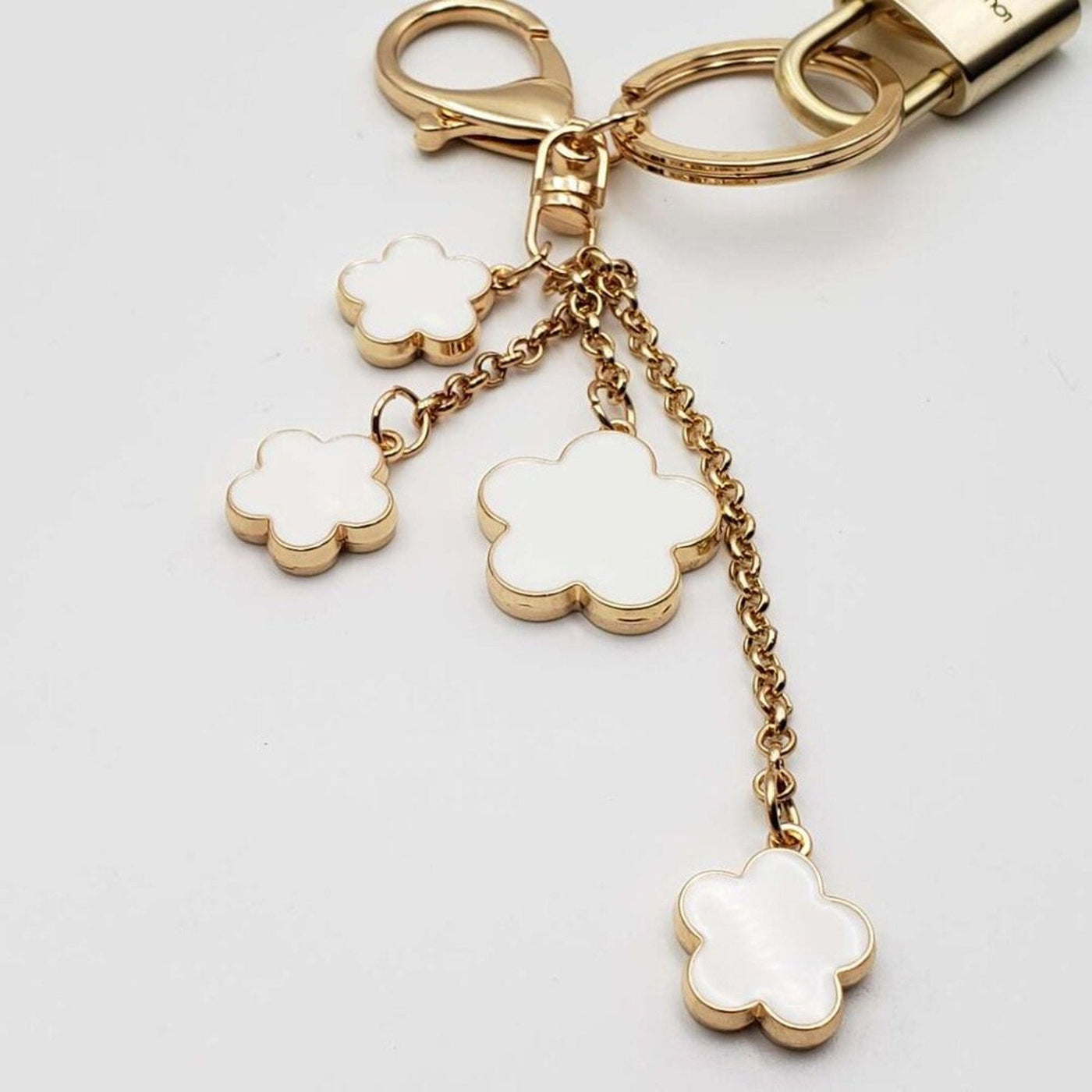 100% Auth Louis Vuitton Lock & Key with unbranded Bagcharm, Keycharm, Keychain - Luxury Cheaper LLC