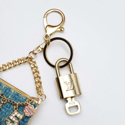 100% Auth Louis Vuitton Lock & Key with unbranded Bagcharm, Keycharm, Keychain - Luxury Cheaper LLC