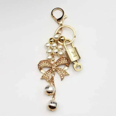 100% Auth Louis Vuitton Lock & Key with unbranded Bagcharm, Keycharm, Keychain - Luxury Cheaper LLC