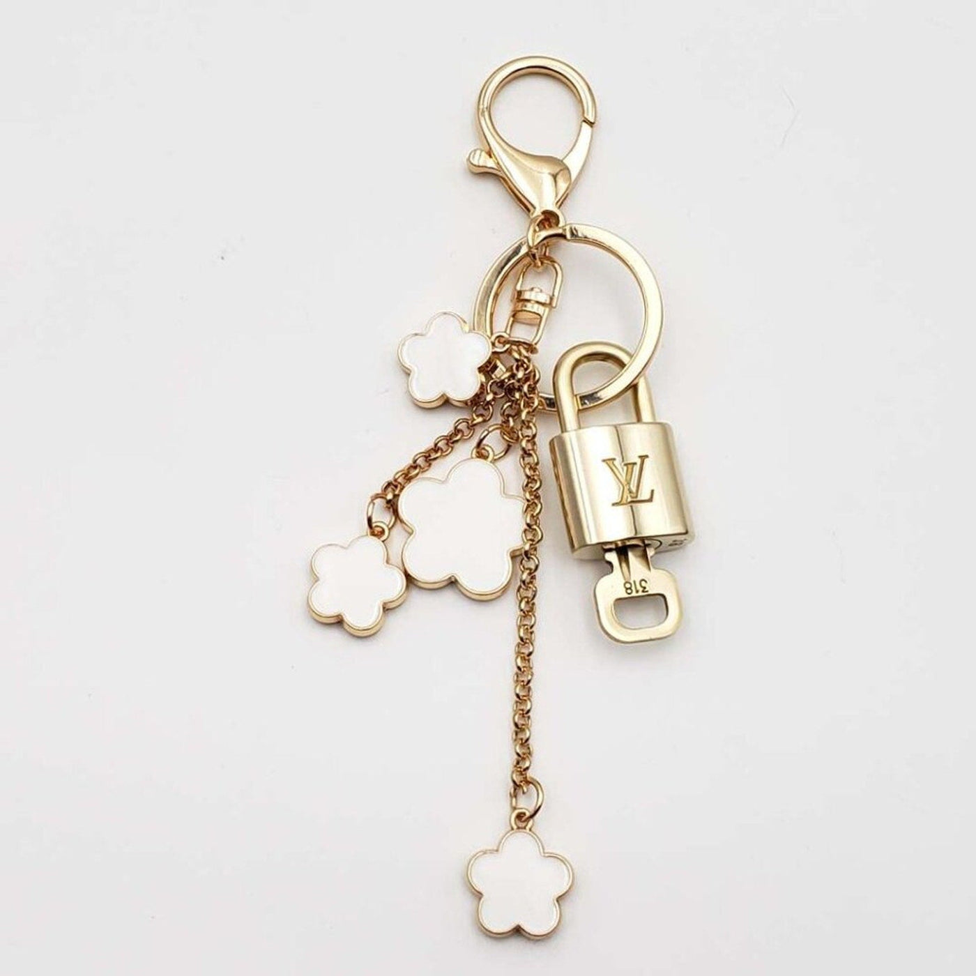 100% Auth Louis Vuitton Lock & Key with unbranded Bagcharm, Keycharm, Keychain - Luxury Cheaper LLC