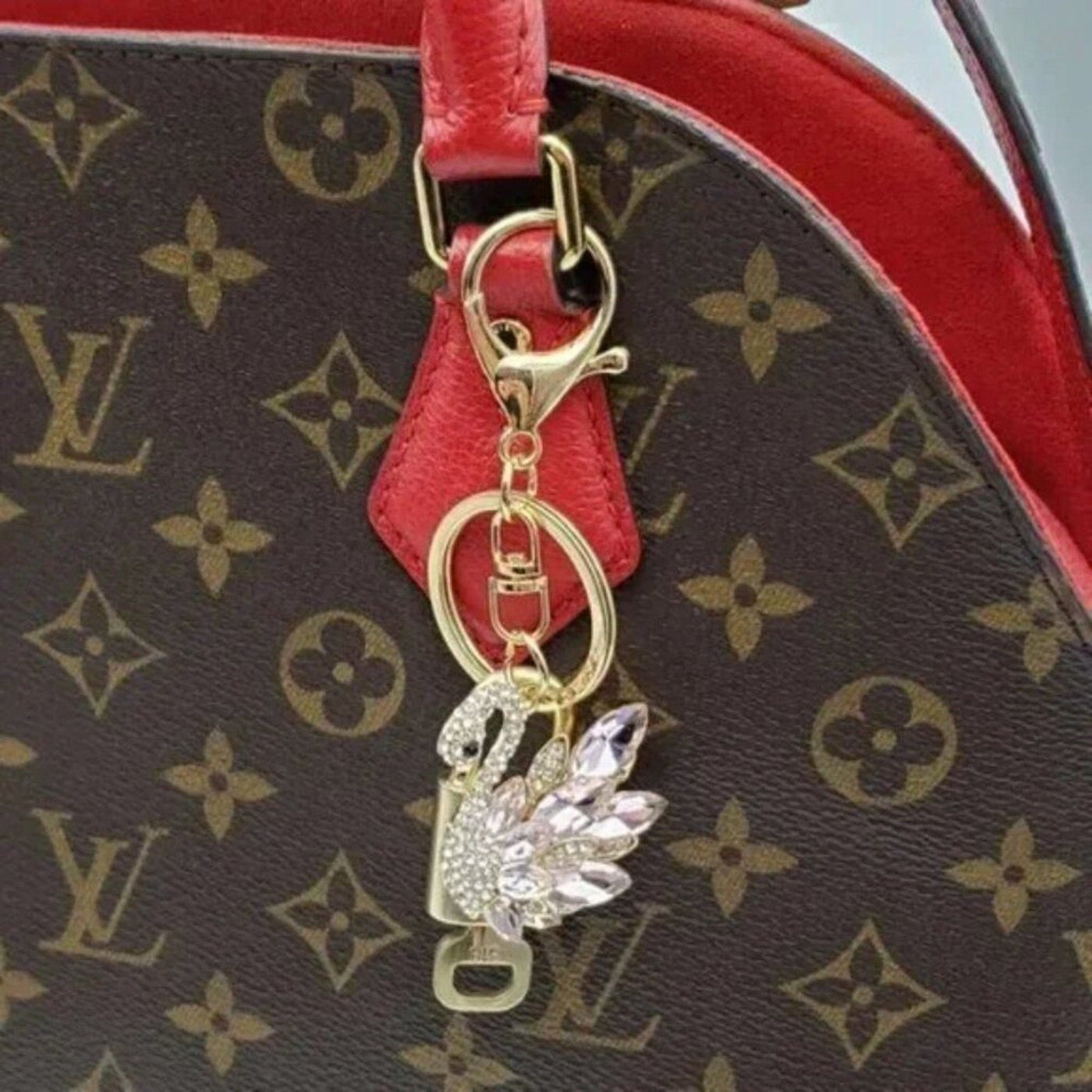 100% Auth Louis Vuitton Lock & Key with unbranded Bagcharm, Keycharm, Keychain - Luxury Cheaper LLC