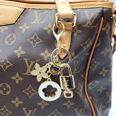 100% Auth Louis Vuitton Lock & Key with unbranded Bagcharm, Keycharm, Keychain - Luxury Cheaper LLC