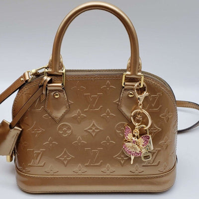 100% Auth Louis Vuitton Lock & Key with unbranded Bagcharm, Keycharm, Keychain - Luxury Cheaper LLC