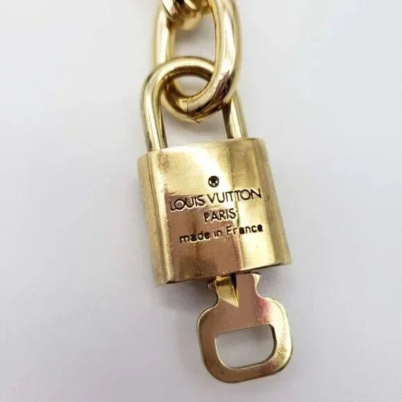 100% Auth Louis Vuitton Lock & Key with Unbranded Gold Plated Chain Necklace - Luxury Cheaper LLC