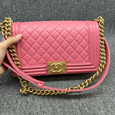 100% Authentic CHANEL Boy Leather Shoulder Bag - Luxury Cheaper LLC