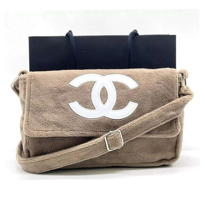 100% Authentic Chanel Precision Novelty Pile Coco Mark Beige Shoulder bag - Luxury Cheaper LLC