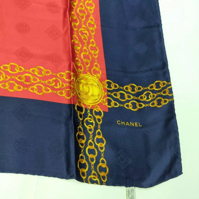 100% Authentic Chanel Scarf Multicolor Silk100% - Luxury Cheaper LLC