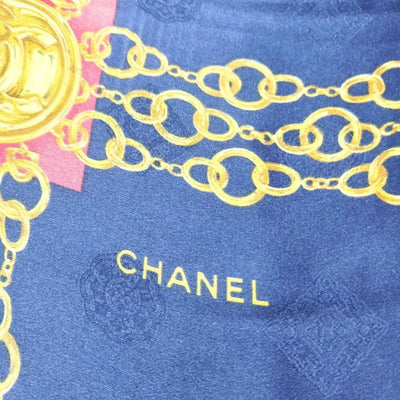 100% Authentic Chanel Scarf Multicolor Silk100% - Luxury Cheaper LLC